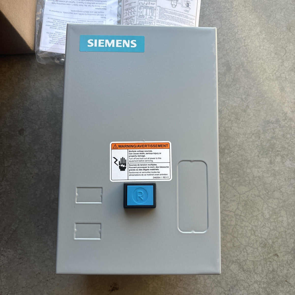 New In Box 14DUB12BF Siemens 2 Pole 27A 600V NEMA 1 Non-Reversing Motor Starter6