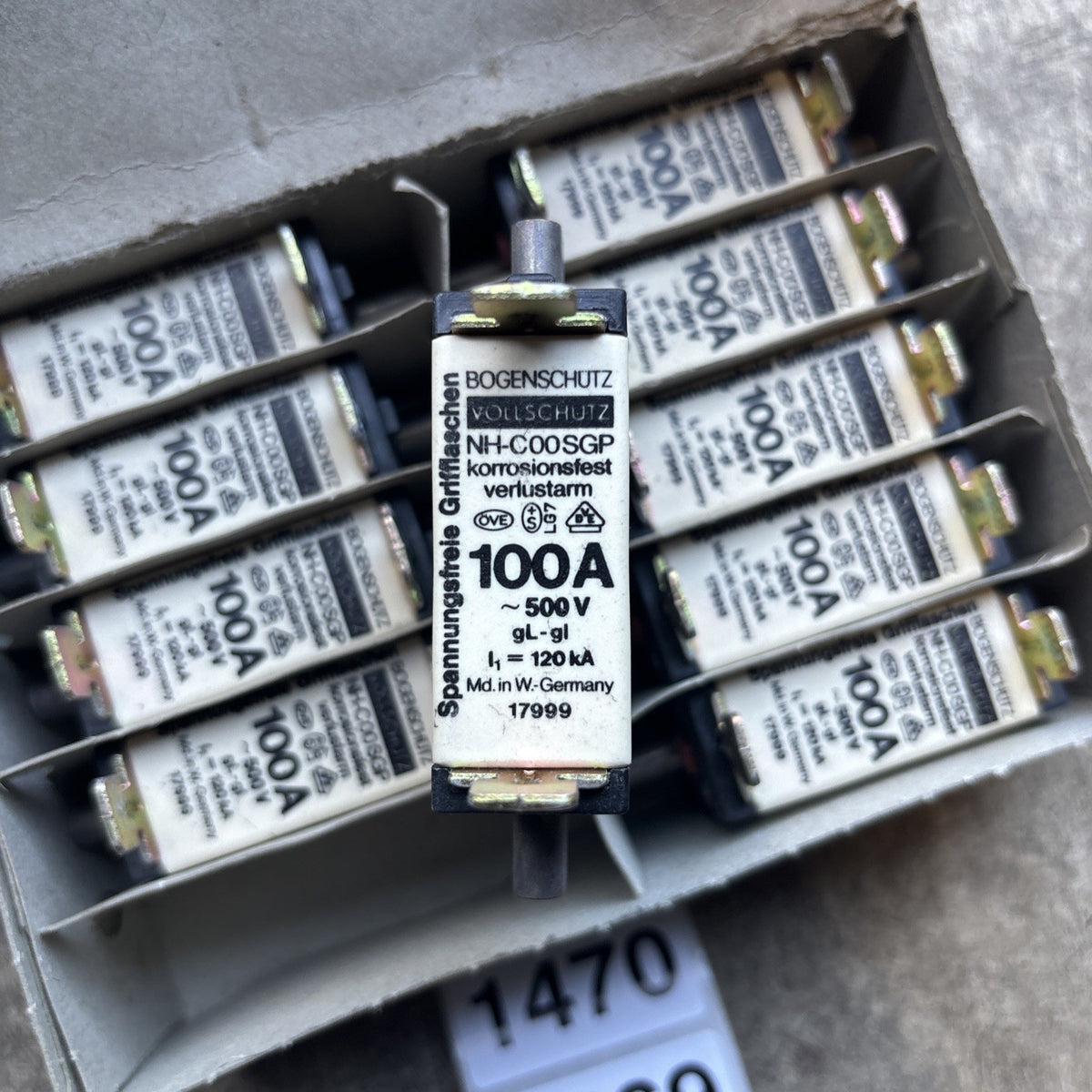 Bogenschutz NH C00SGP 100A Fuse Box of 104