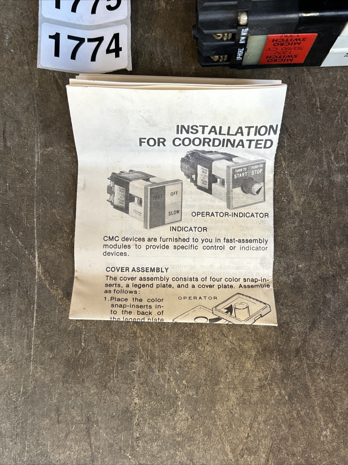 Honeywell Micro Switch 908AAA01 120V NIB4