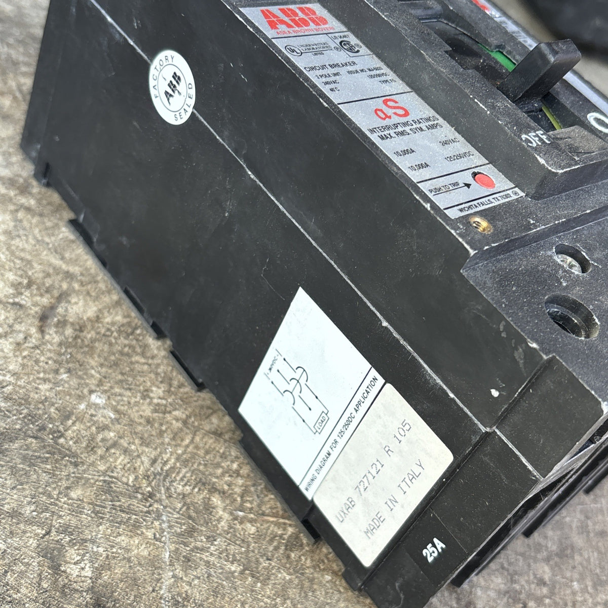 ABB CIRCUIT BREAKER TE2060 TE3060 TE2100 TE3100 TE2150 TE3150 100A TYPE EH USED5