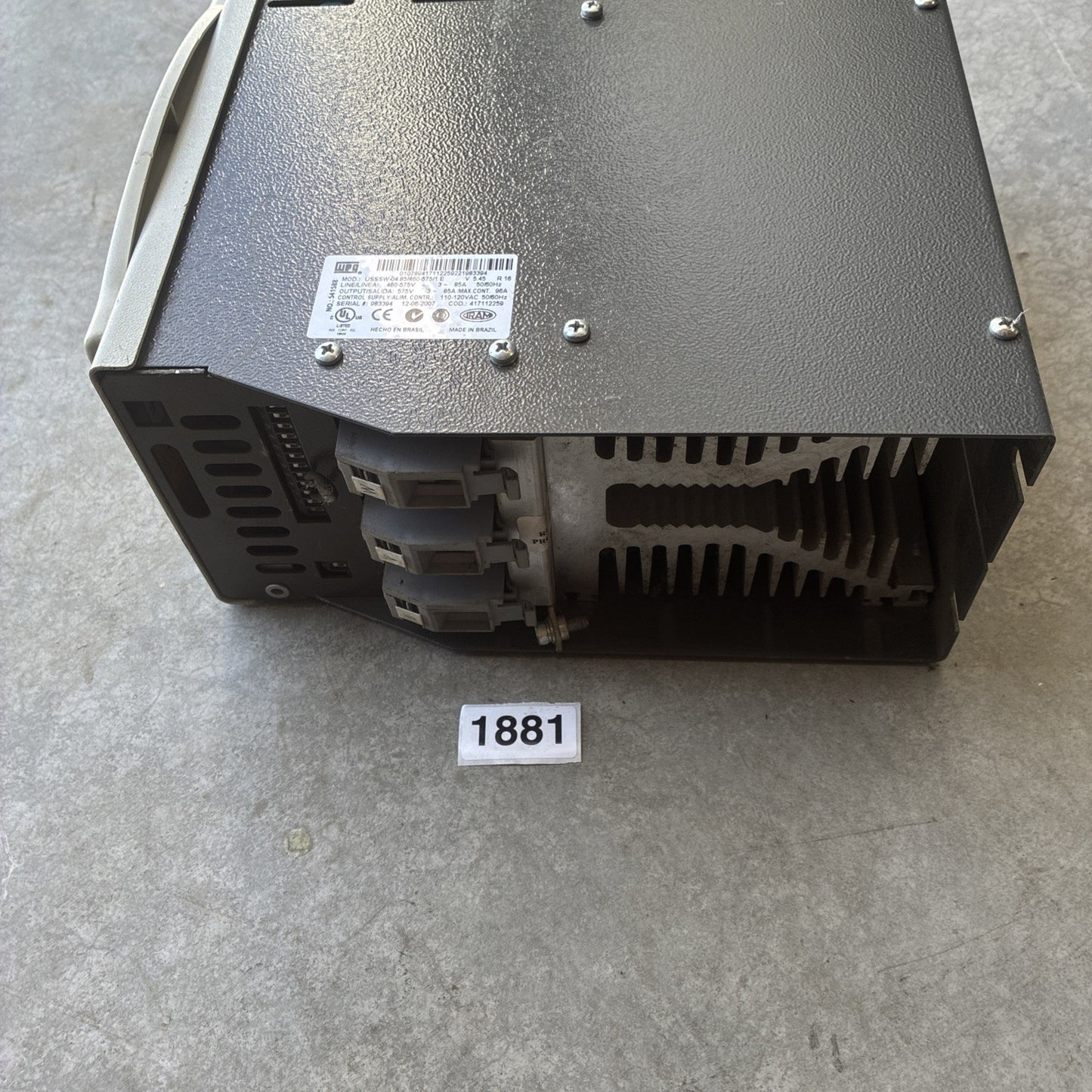 USSSW-04.85/460-575/1 E WEG 96A 460-575V 50Hz Soft Start4