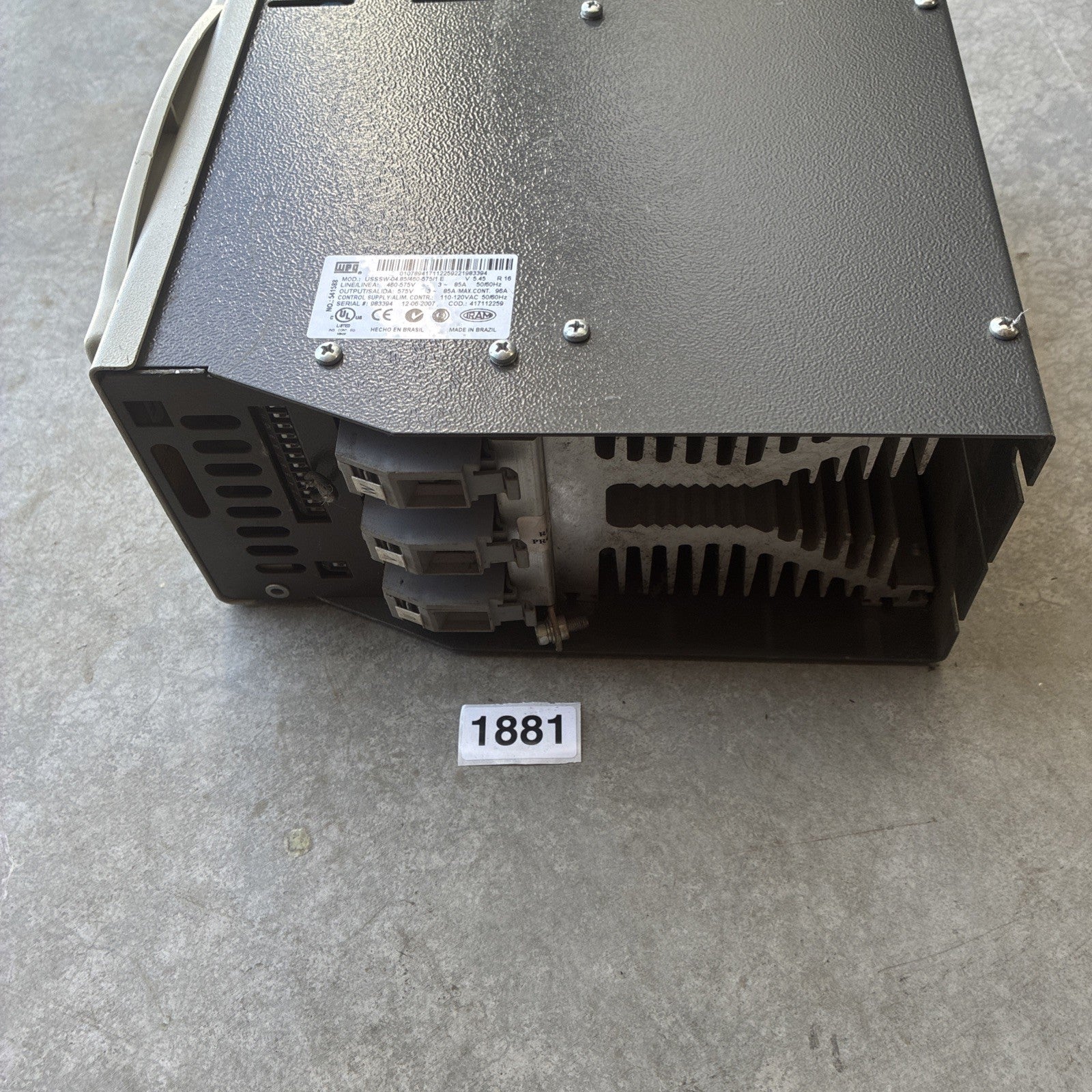 USSSW-04.85/460-575/1 E WEG 96A 460-575V 50Hz Soft Start4