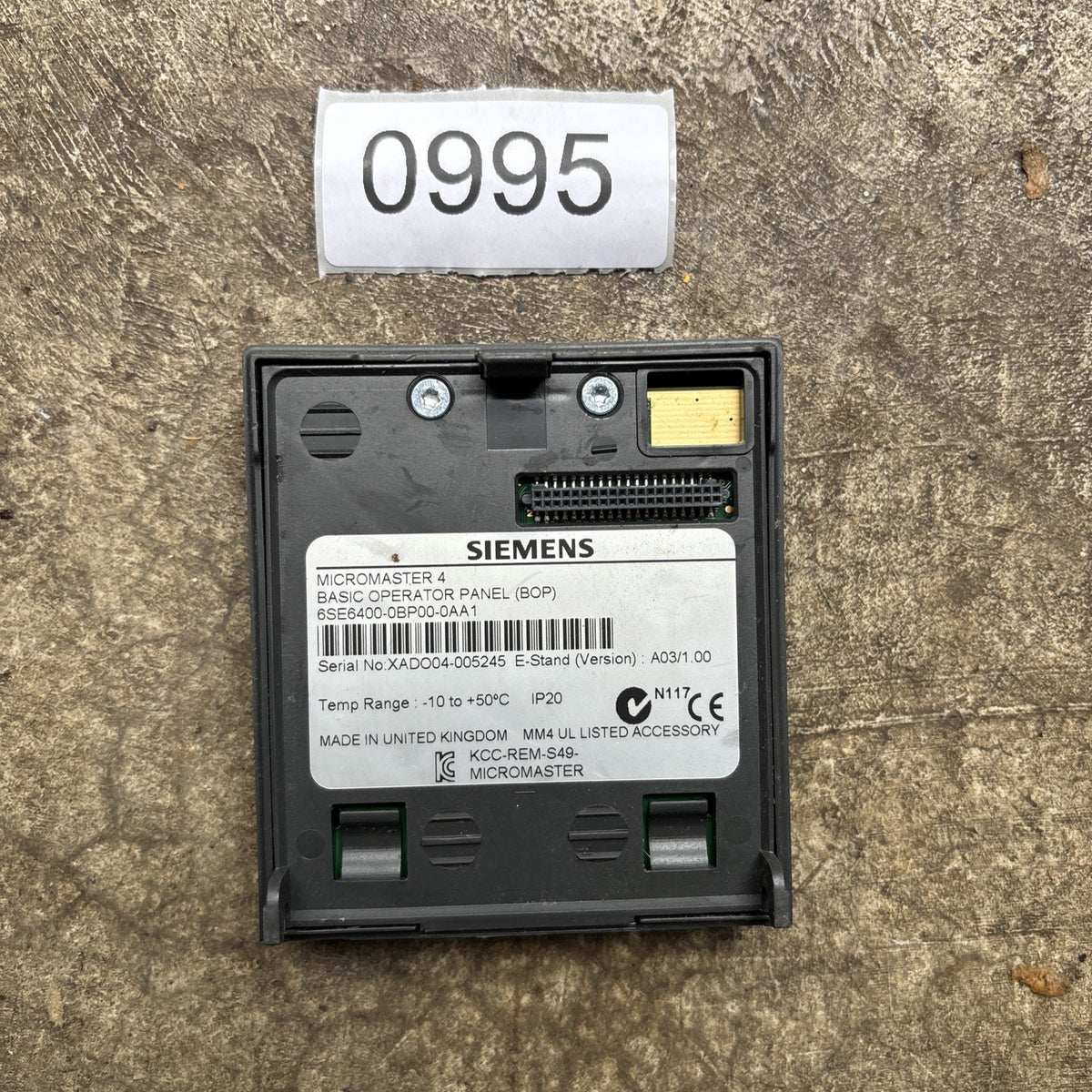 Siemens 6SE6400 0BP00 0AA1 6SE6 400 0BP00 0AA1 MICROMASTER 4 Operator Panel1