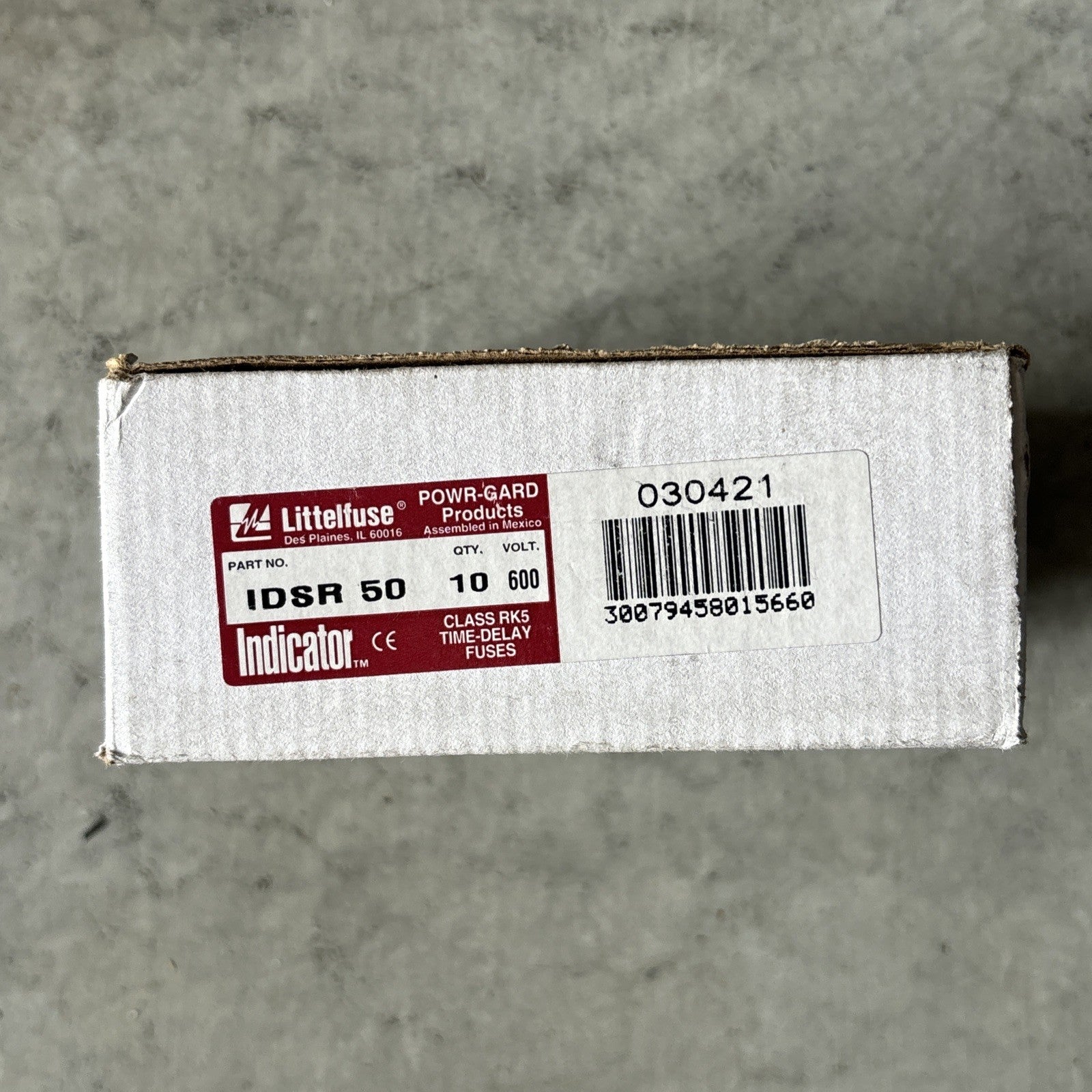 Littelfuse IDSR 50 POWR GARD 600 V AC 50 A Current Limiting Time Delay Fuses0