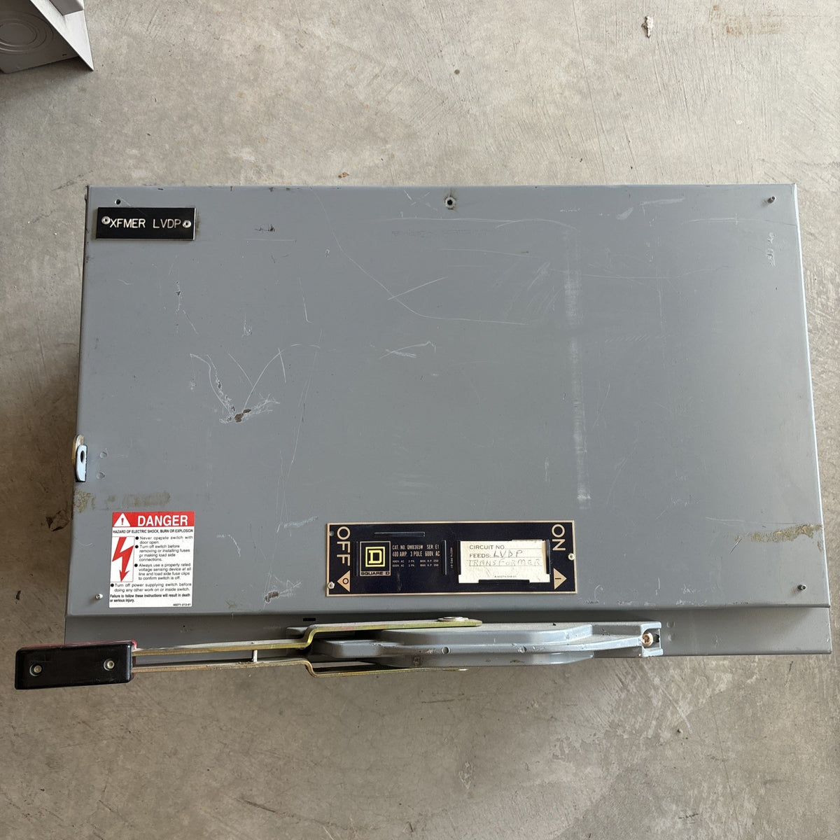 Square D QMB-365W Panel Board Switch 400a Amp 600v-ac 3 Pull0