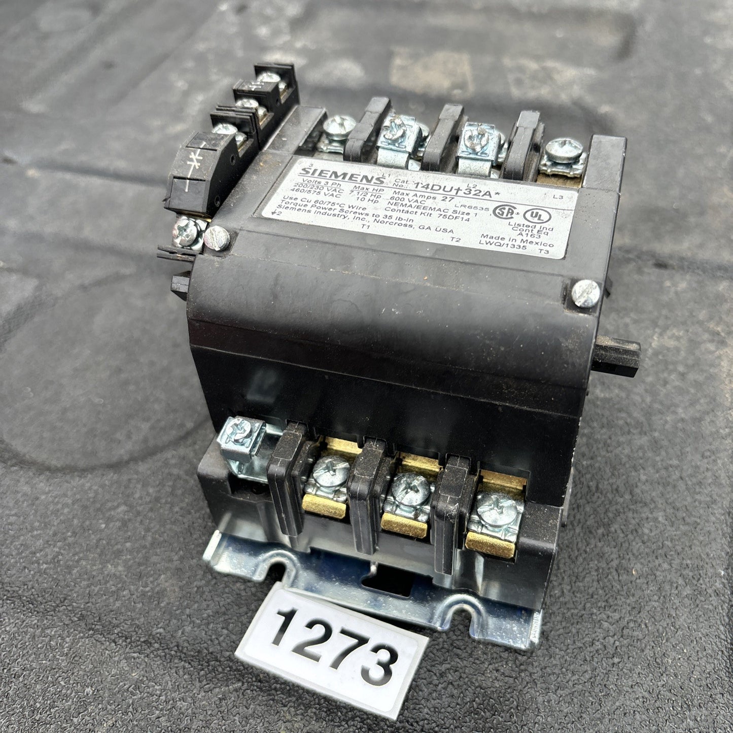 Siemens 14DU+32A Starter Contactor 14DU32A 120v1