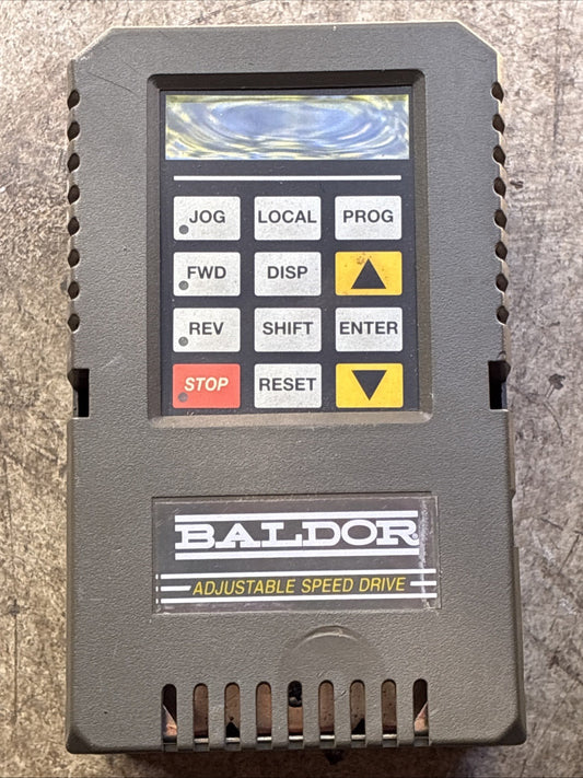 BALDOR Adjustable Speed Drive 460 VAC 3 Phase ID15J401 ER 1HP0