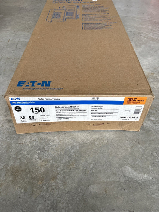 Eaton BRP30B150R Loadcenter 150A Main Breaker NEMA 3R 30 Space 60 Circuit0
