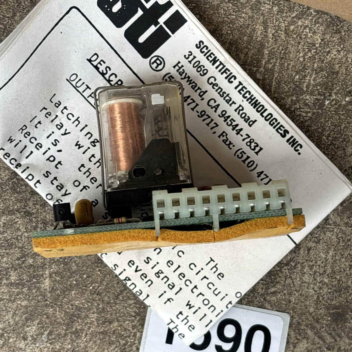 STI 41666 OS L Latching Relay w/ Snubbers SPDT 5A 125 VAC W/Snubbers, NOS, Open 5