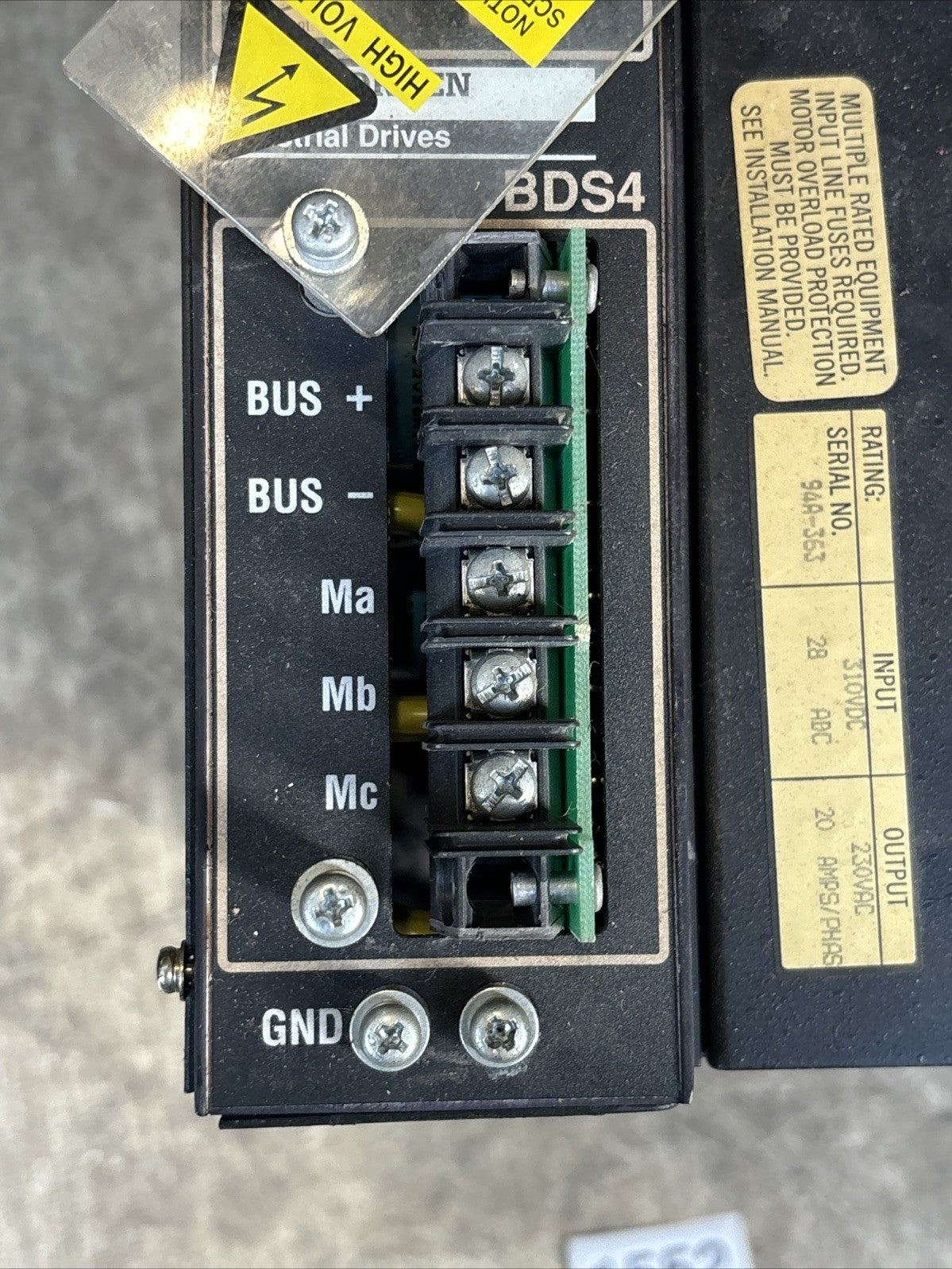 Kollmorgen BDS4A 203J 0001 202B21P Servo Drive Kollmorgen BDS4 Servo Drive6