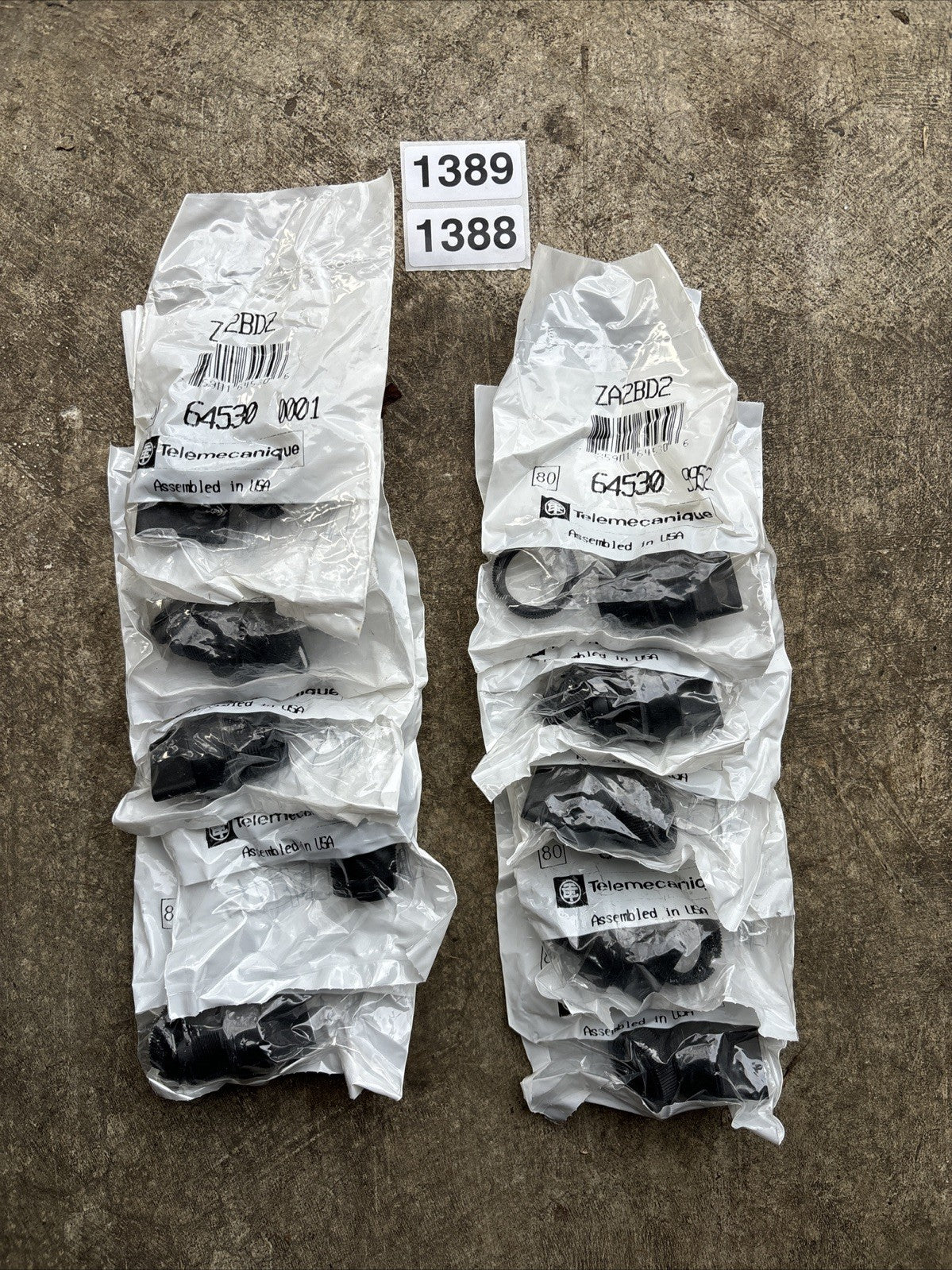 NEW IN BAG TELEMECANIQUE 2 POSITION MAINTAINED SELECTOR SWITCH ZA2 BD2 Lot Of 100
