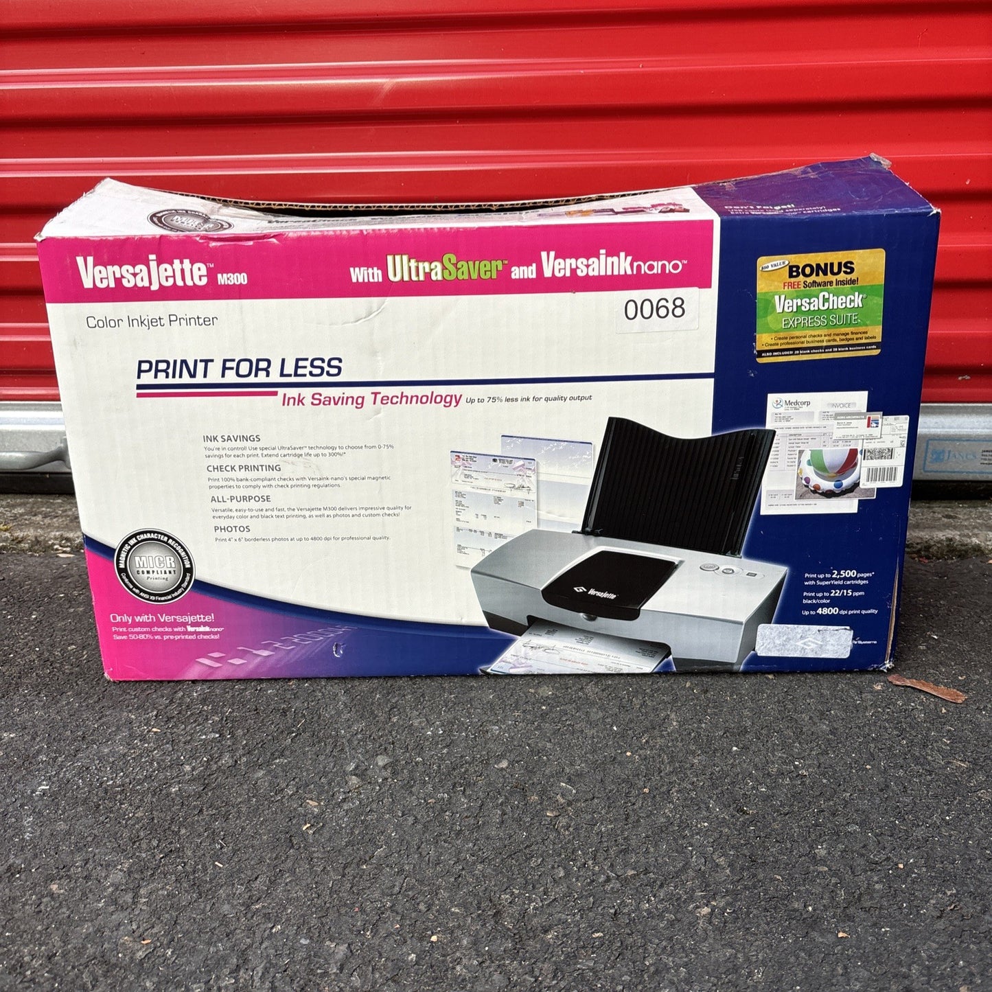 VersaJette M300 printer new in box, NO OS0