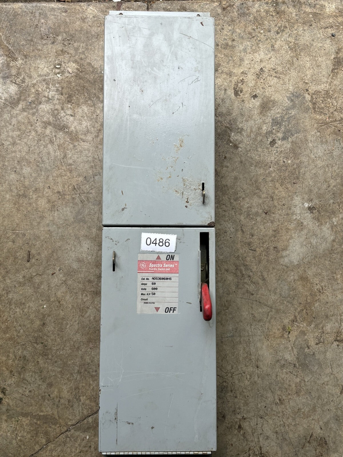 General Electric ADS36060HS Fusible Switch Unit 60 Amp 600 Volt0