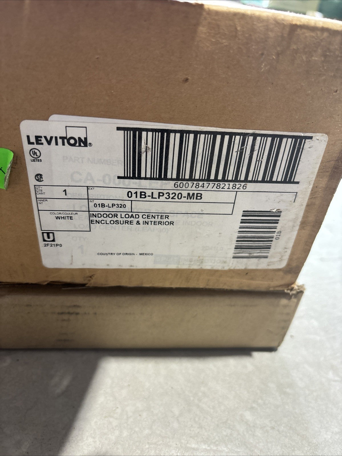 Leviton 01B LP320 MB Indoor Load Center, 30 Spaces, 200 Amp Main Breaker W/Door1