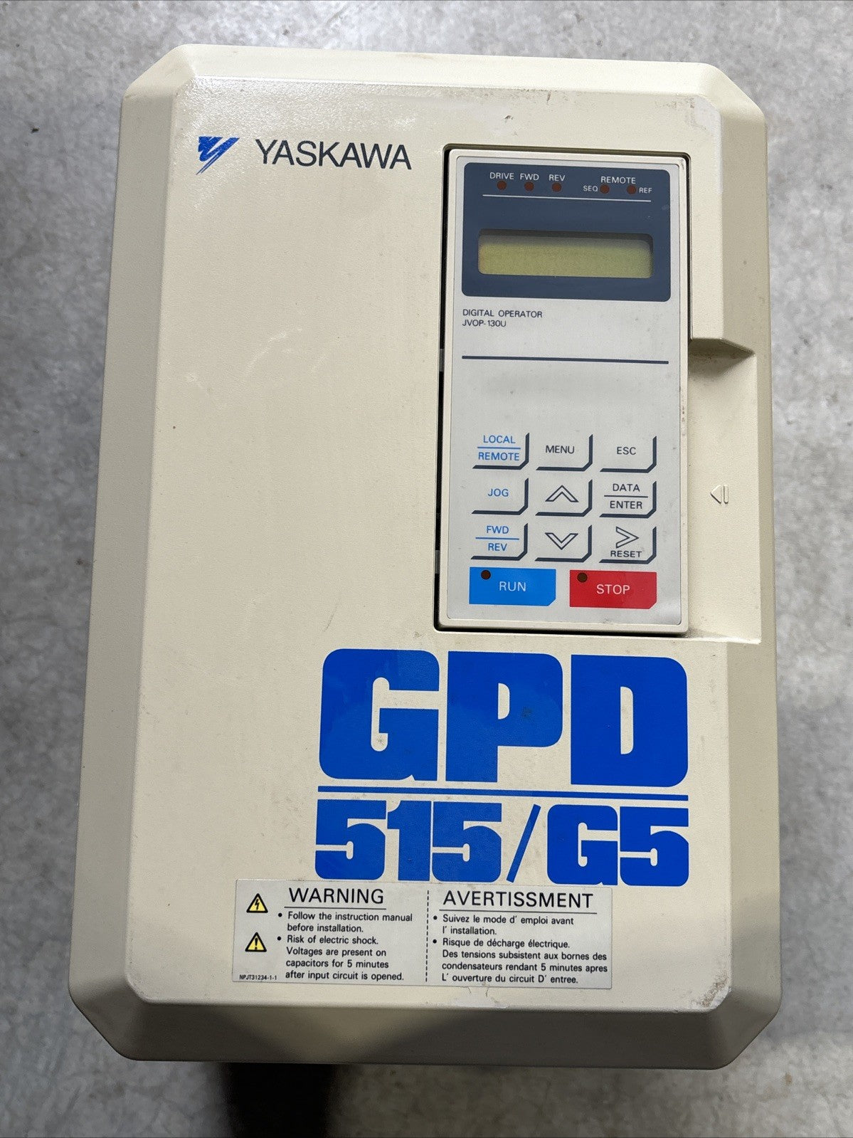 Yaskawa CIMR G5M53P7 Ac Drive 3ph 7.7Amp 500 600vac0