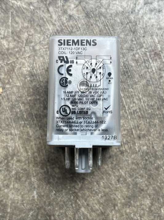 SIEMENS 3TX7112 1DF13C / 3TX71121DF13C Used, Good Working0