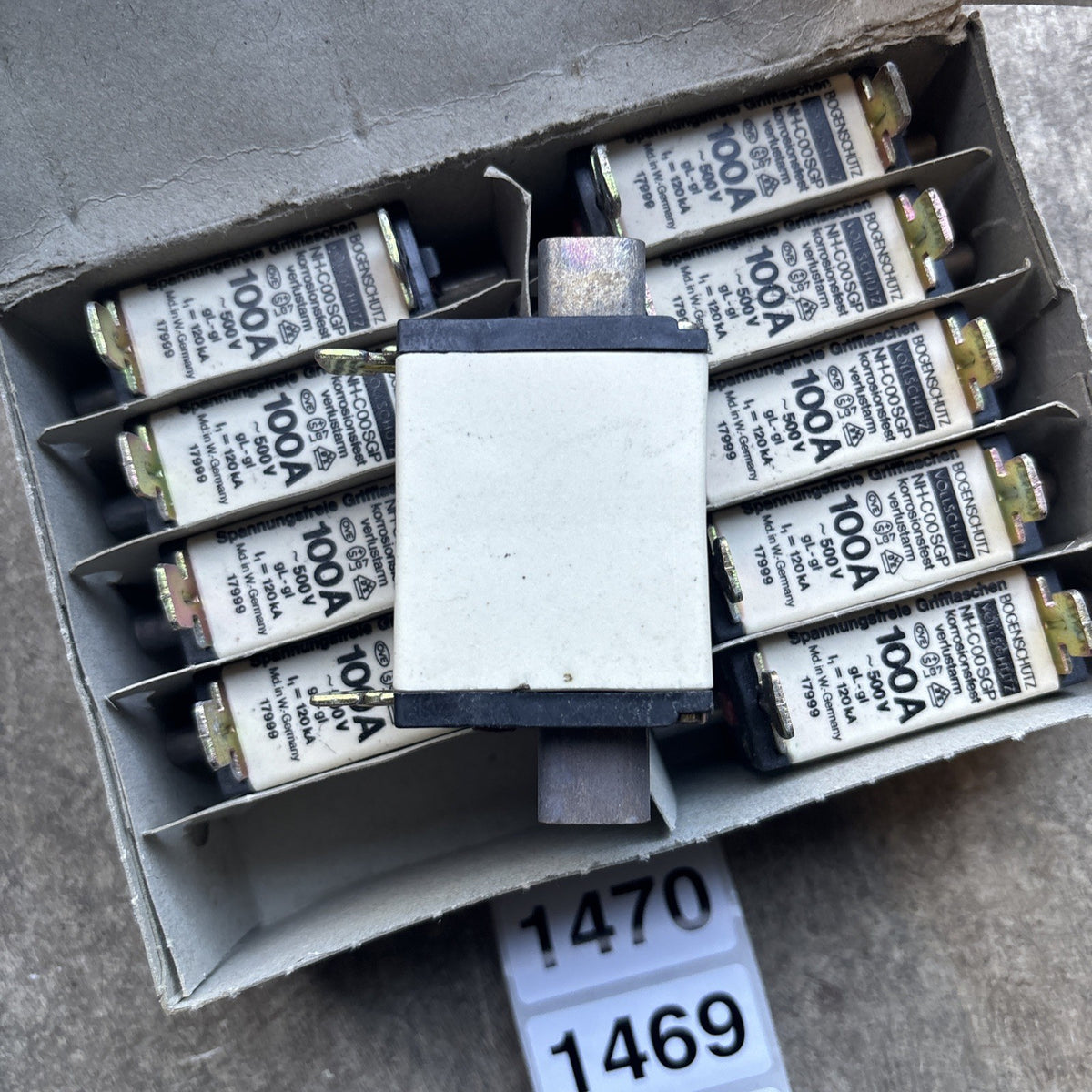 Bogenschutz NH C00SGP 100A Fuse   Box of 102