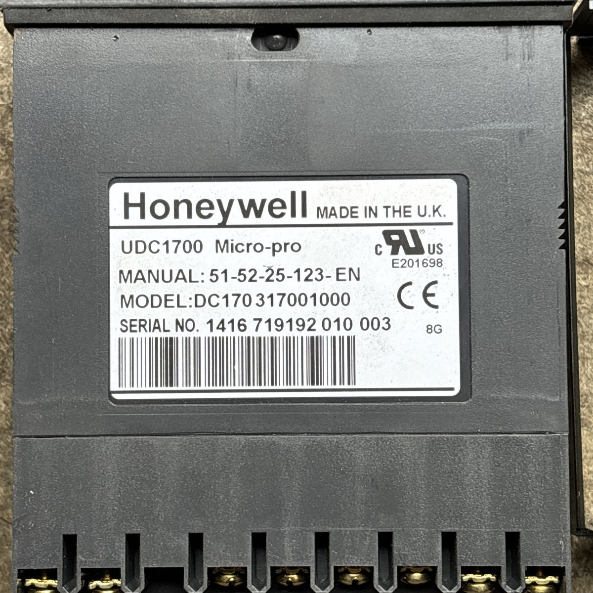 HONEYWELL UDC1700 MICRO-PRO DC170 121001000 DIGITAL CONTROLLER2