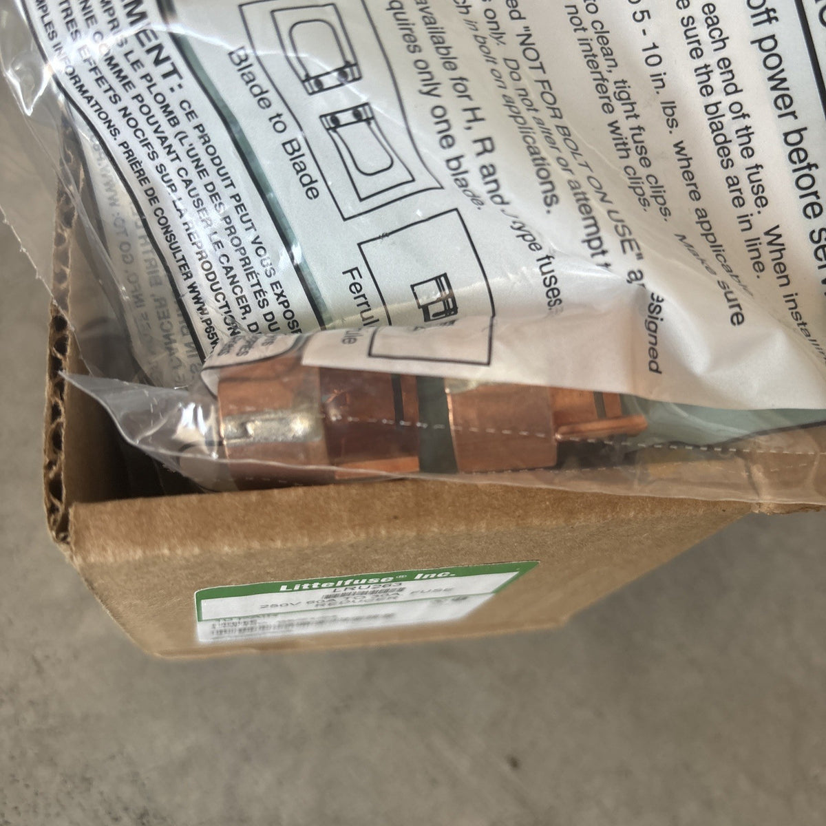 New Case Of 10 Littlefuse LRU263 Class R Fuse Reducer 60   30 Amps2