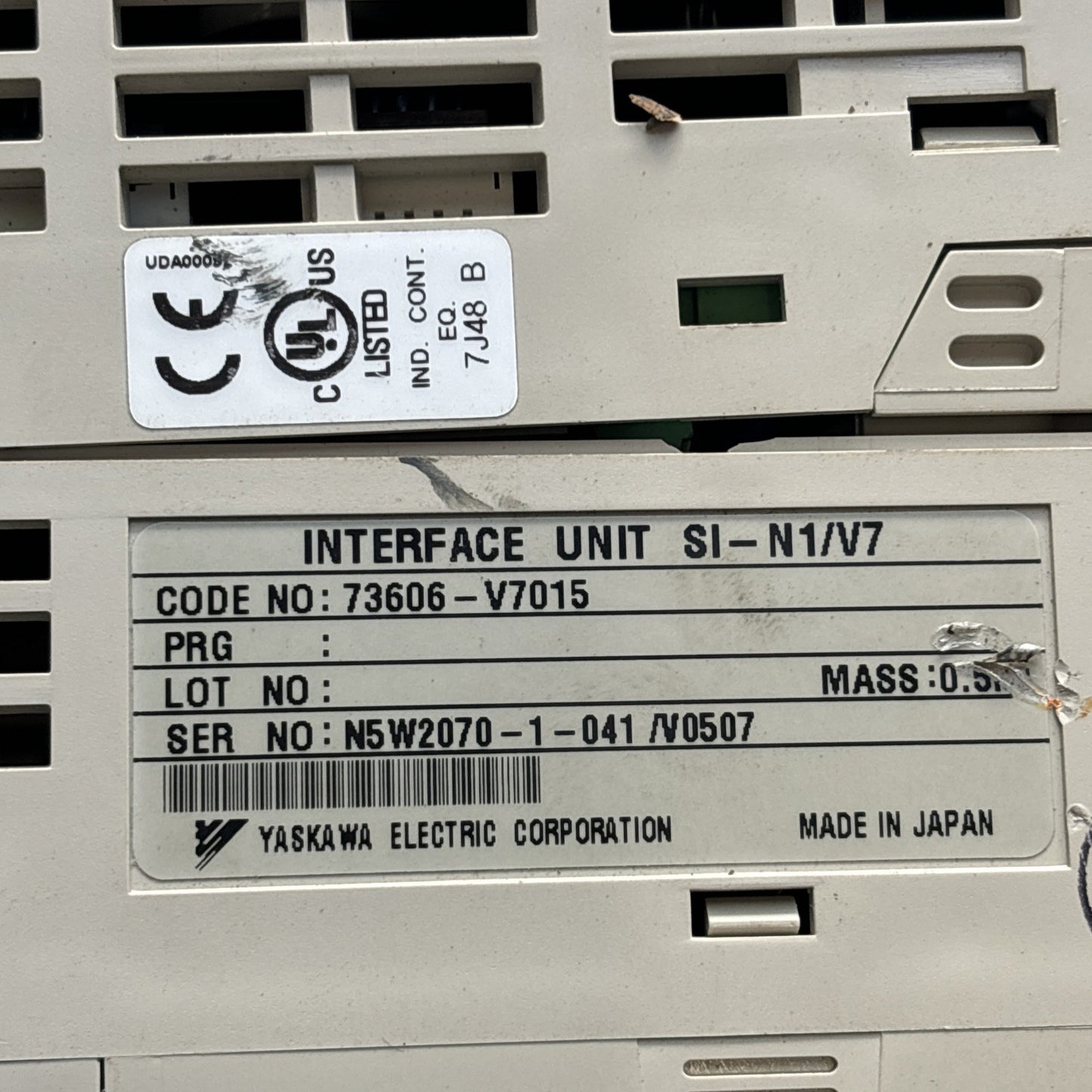 Yaskawa CIMR V7AM23P7 VS Drive GPD 315/V7 200 230V 50 60Hz3