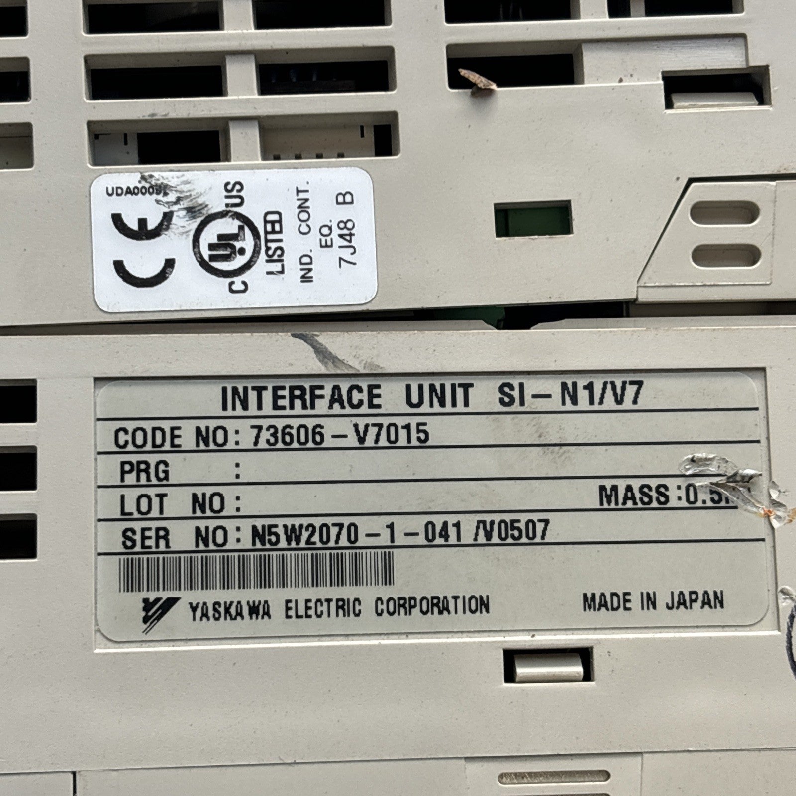Yaskawa CIMR V7AM23P7 VS Drive GPD 315/V7 200 230V 50 60Hz3