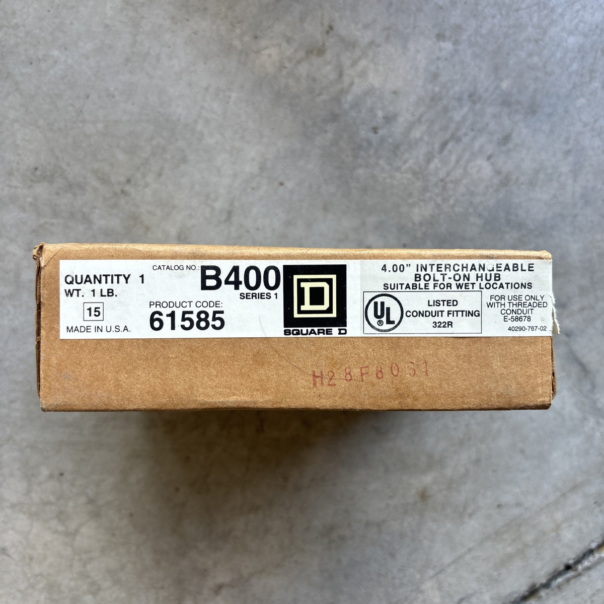 Square D  B400 Conduit Hubs 4" Interchangeable bolt on hub New0