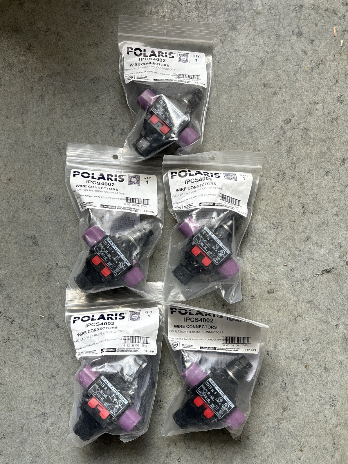 POLARIS INSULATION PIERCING CONNECT IPCS4002 4/0 3 Conductor RangeTap 2 10 Lot 30