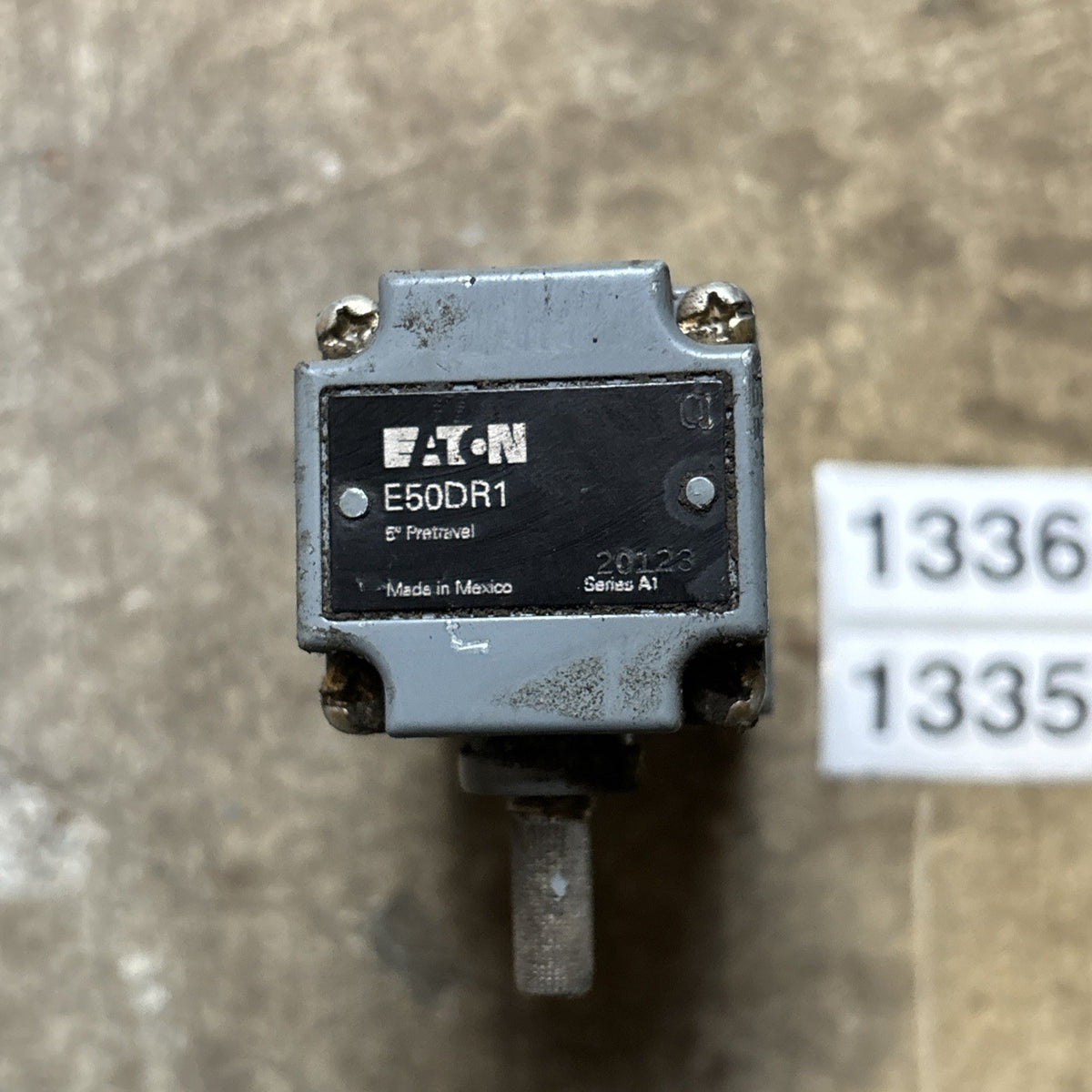 Eaton Cutler Hammer E50SAL Rotary Limit Switch Series A1  E50RA, E50DR1 Head1