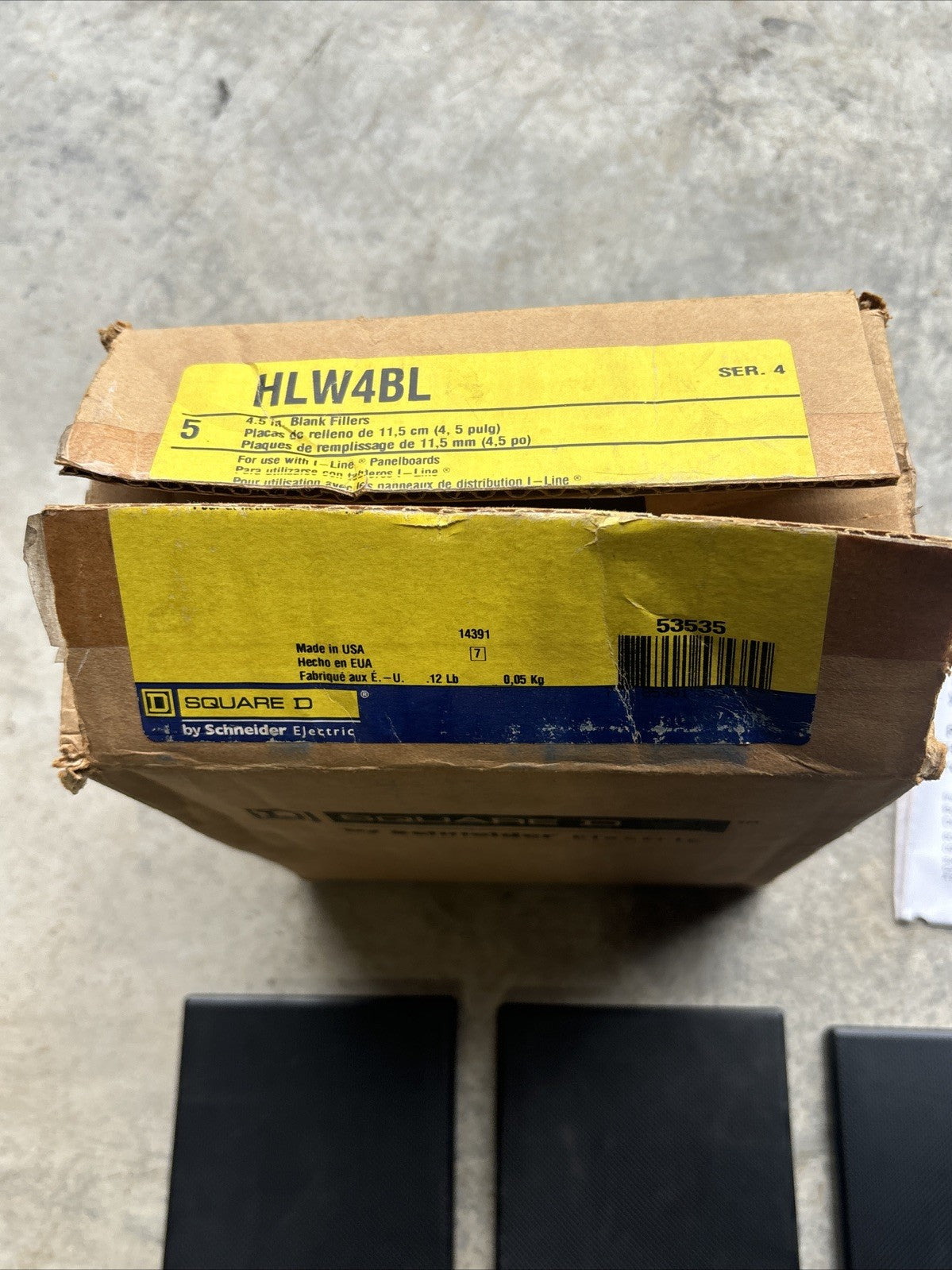 Square D HLW4BL Series 4 Panelboard Accessory Qty 9 FNFP1