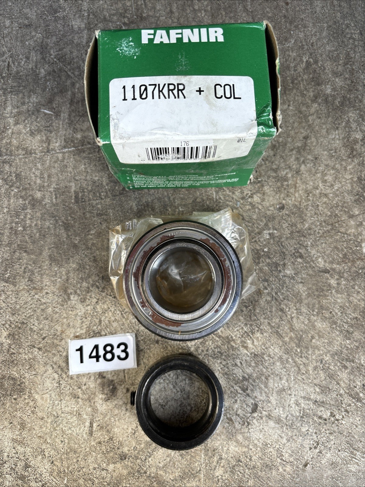 NEW Fafnir Ball Insert Bearing 1107KRR +Col New Old Stock0