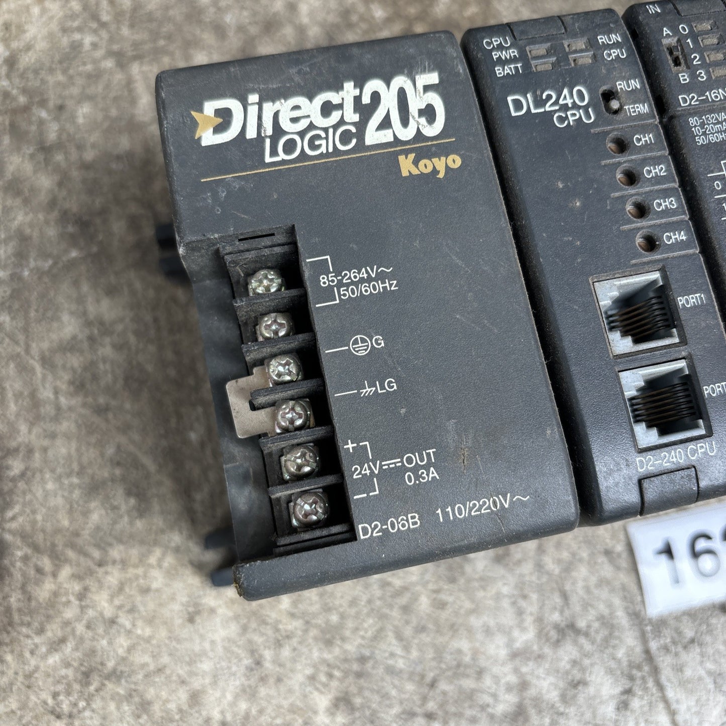 Koyo Automation Direct Logic 205 D2 06B PLC Rack Module Card Board With modules1