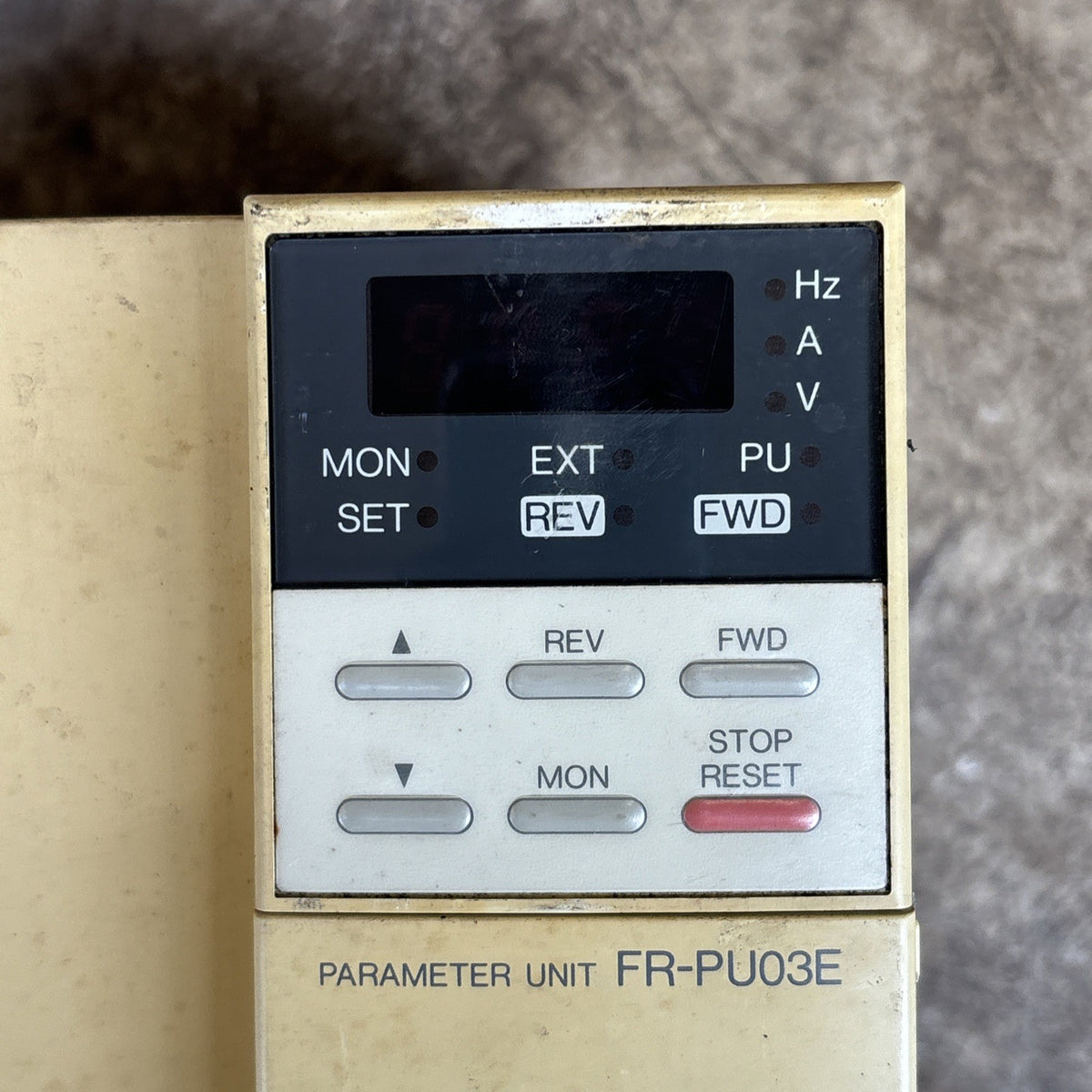 Mitsubishi FR A044 3.7K UL 5.0Hp Frequency Drive with FR PU03E Parameter Unit1