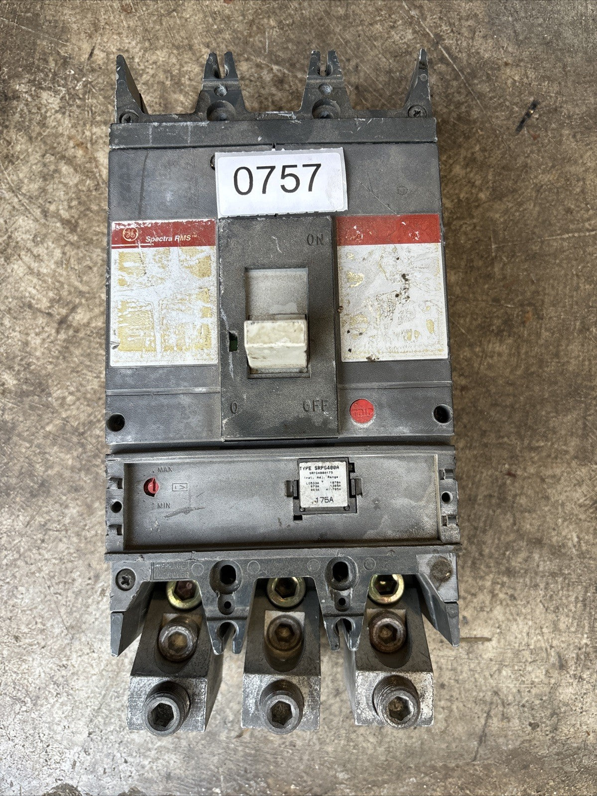 GE Spectra SGLA36AI0400 Circuit Breaker 400Amp 600VAC0