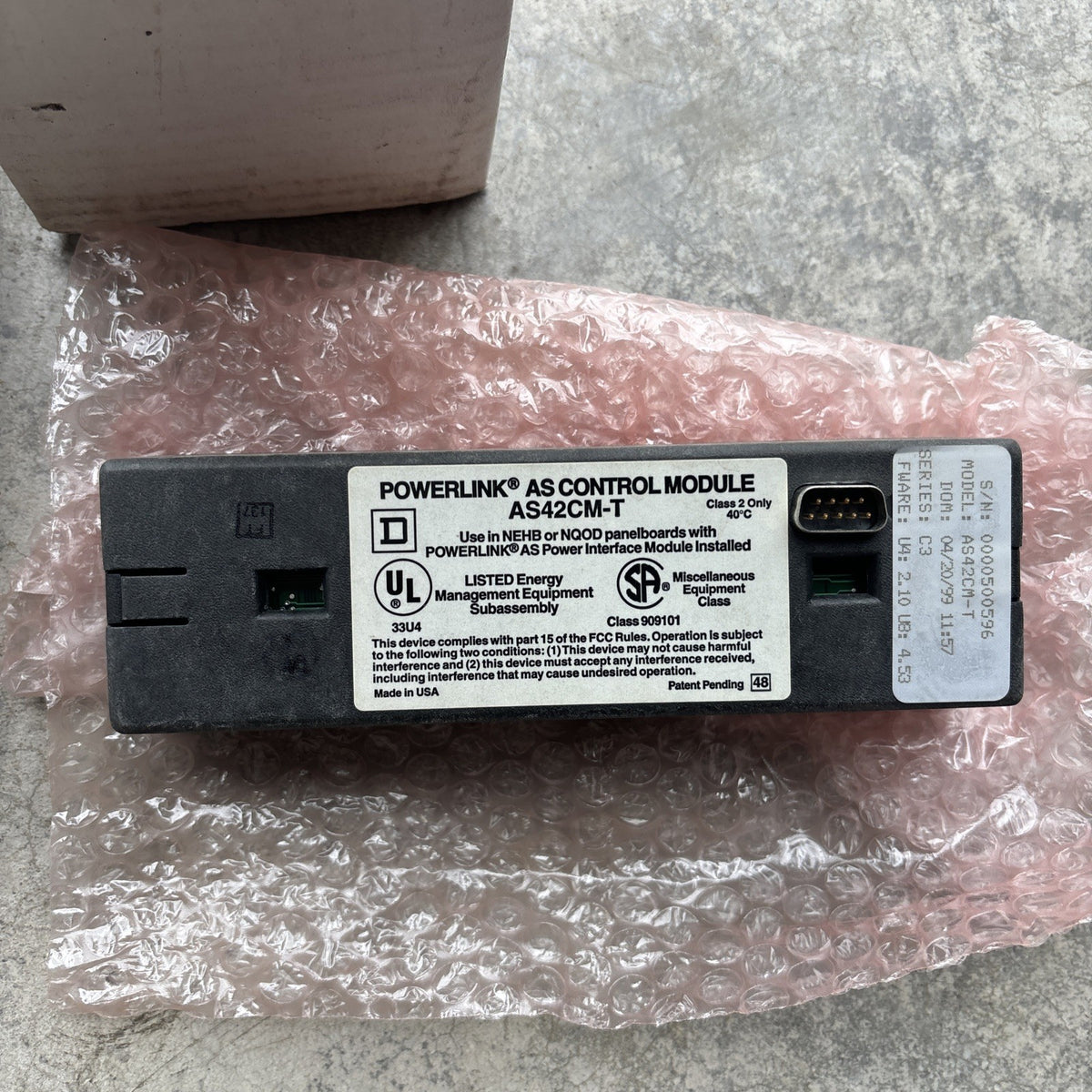 New Old Stock SQUARE D AS42CM-T Powerlink AS Control Module for NEHB NQOD Panels4