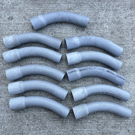 Lot of 11 Cantex 5233766 1 1/4" 45 Deg Bell End Elbows0