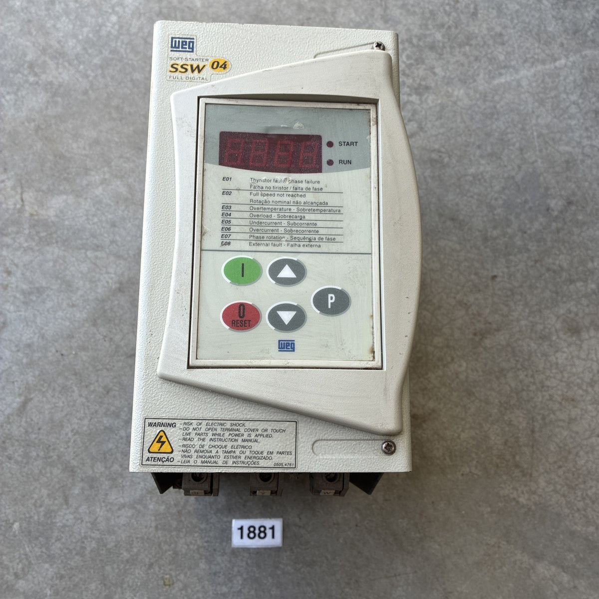 USSSW-04.85/460-575/1 E WEG 96A 460-575V 50Hz Soft Start0