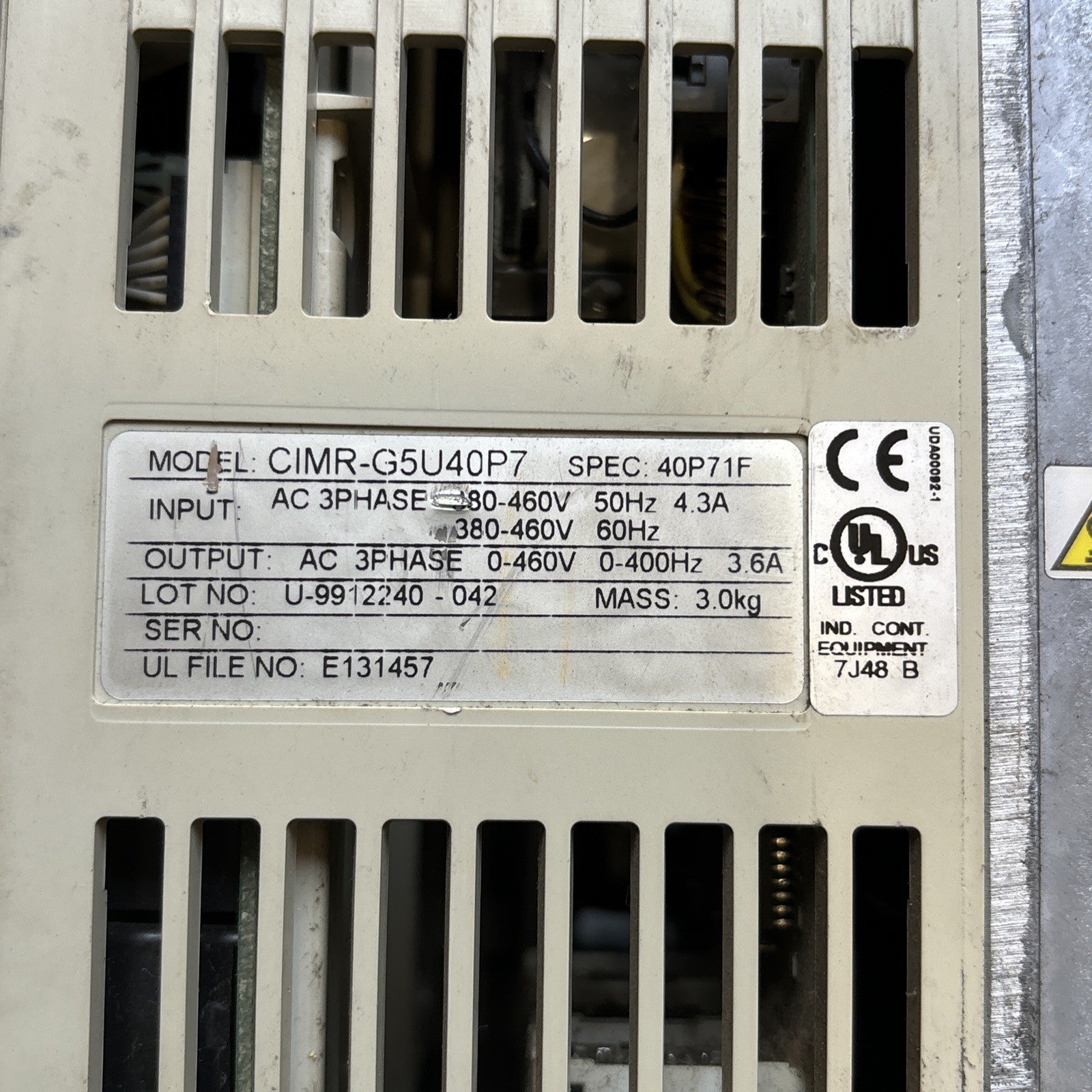 IDM Controls CIMR G5U40P7 G5 Series AC Vector Drive4