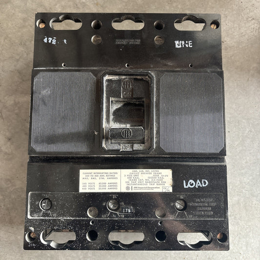 ITE JL3 F400 Breaker With 175A Trip Unit0