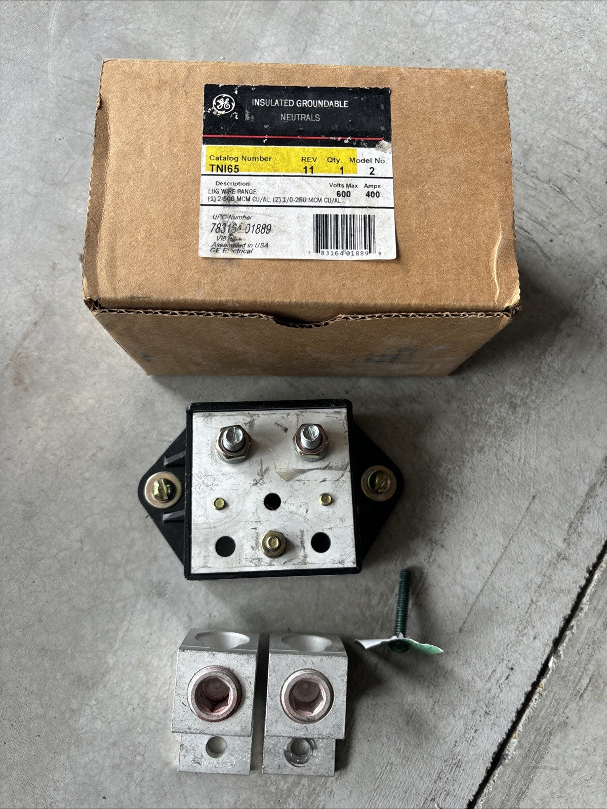 TNI65 GE 400A Neutral Kit NEW INVENTORY0