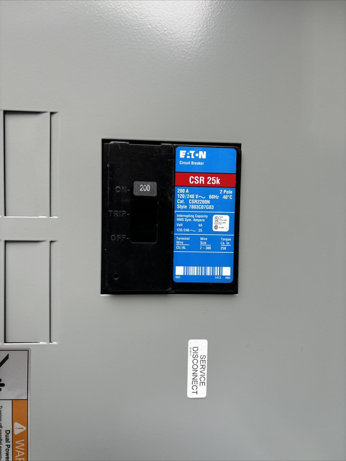 NEW Eaton MBE4040PV200BTS   Solar Rated MB 40/40 200A MCB 200A3
