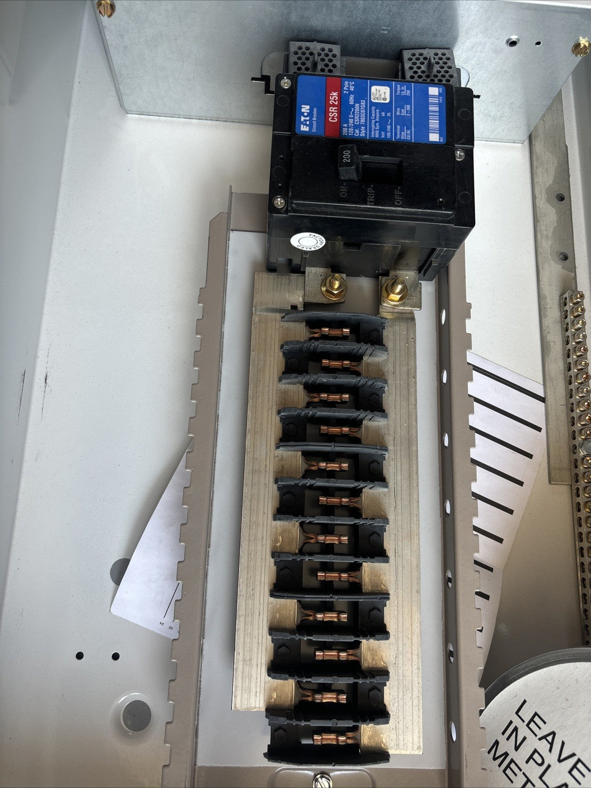 New Eaton CMB2424B200BTS 24 Space Outdoor Rated Meter Main Panel2