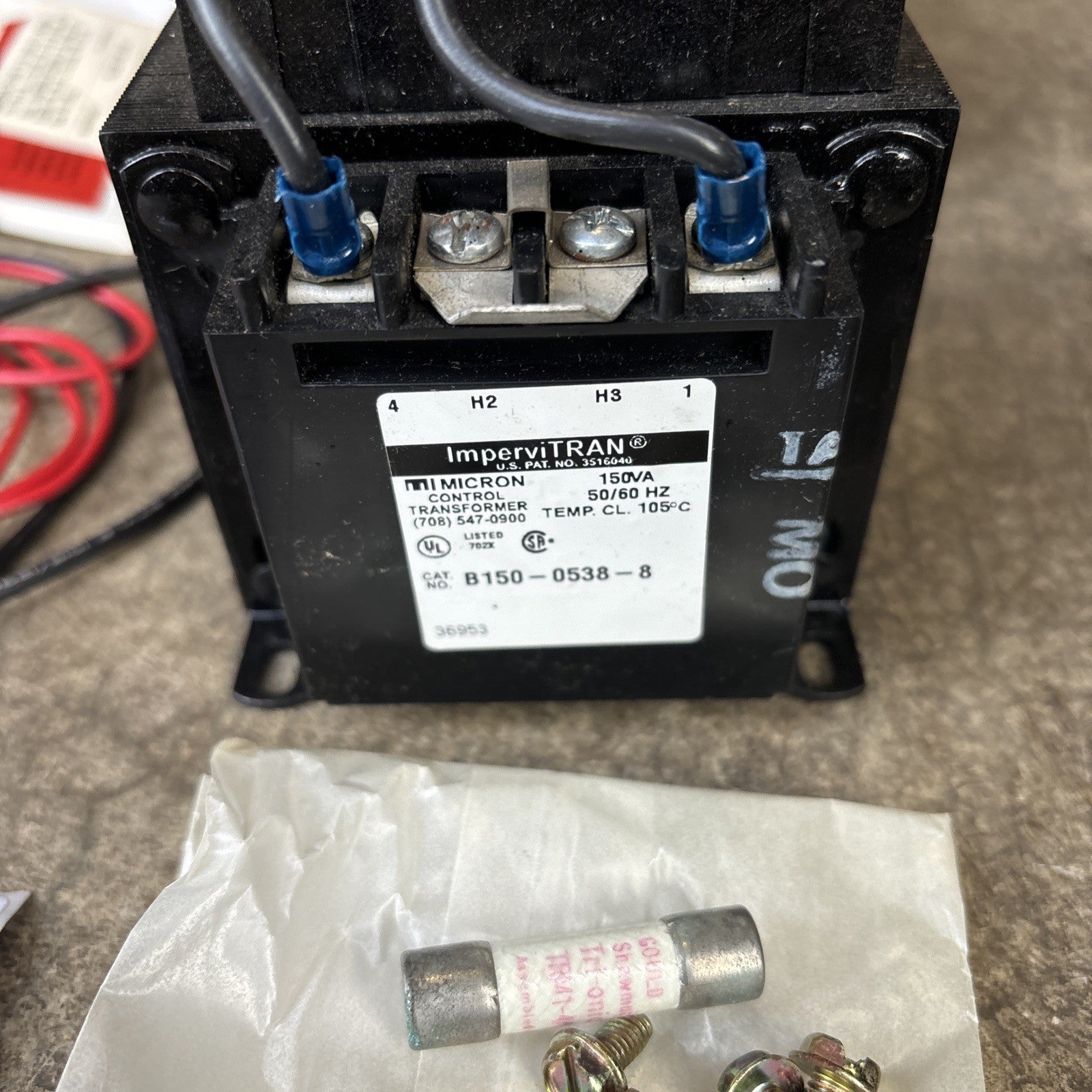 JOSLYN CLARK,KTR672,TRANSFORMER 45VA 240/480 VOLT .045 KVA NEW OLD STOCK5