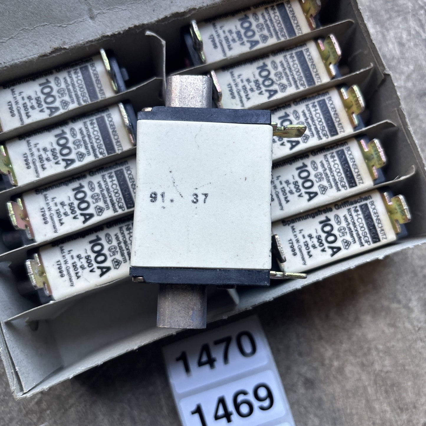 Bogenschutz NH C00SGP 100A Fuse   Box of 103