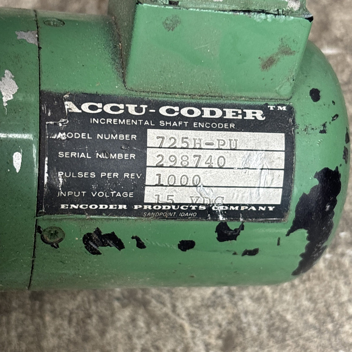 Accu Coder 725H PU Encoder 2000 Pulse/Rev 5VDC1