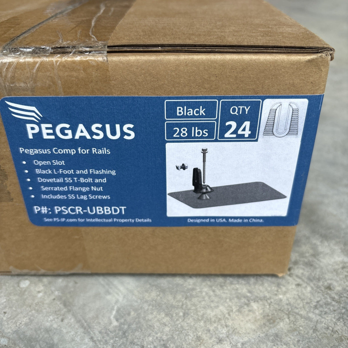 Pegasus PSCR-UBBDT Comp Flashing Black with Dovetail T-Bolt1
