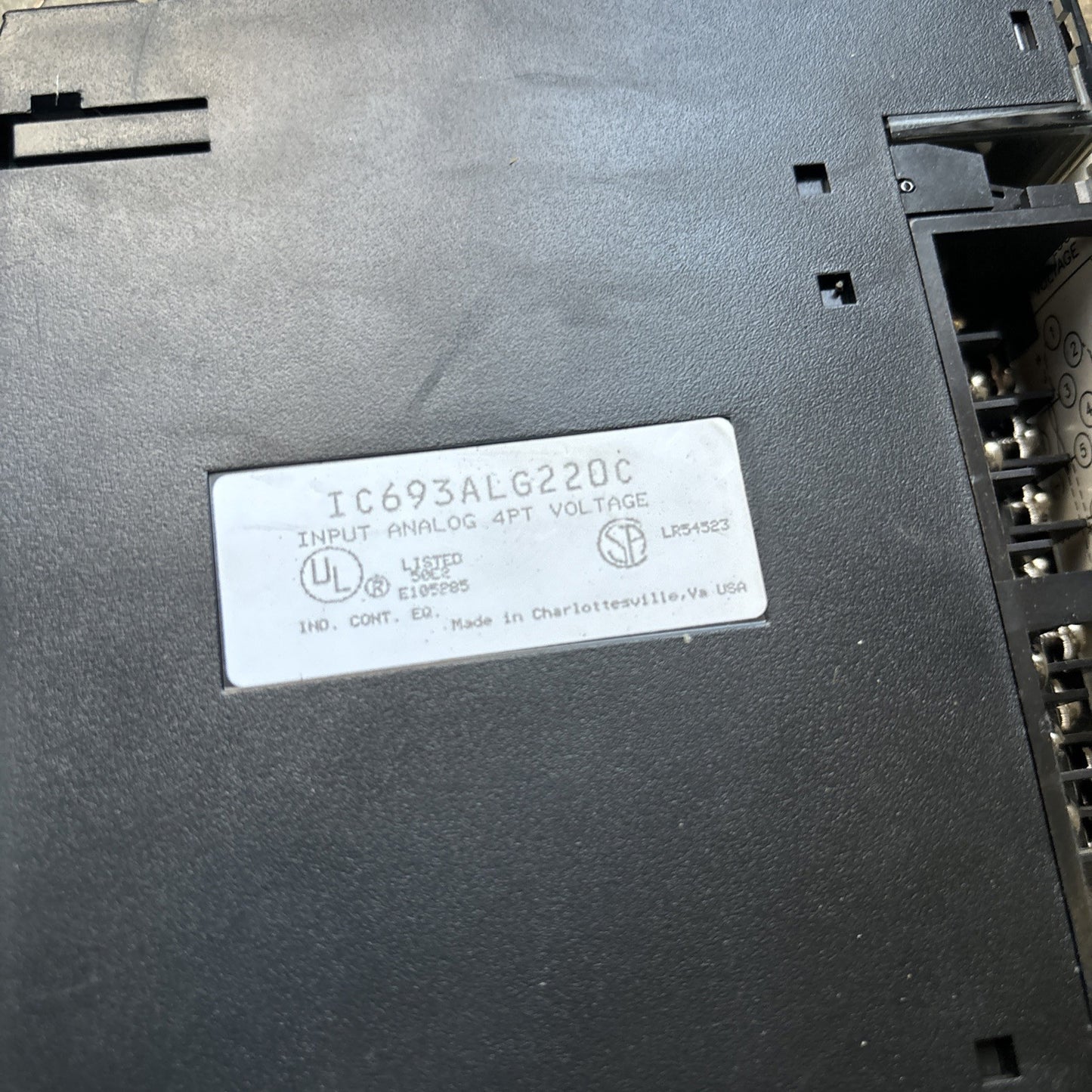 GE Fanuc IC693ALG220C Analog Input Module1