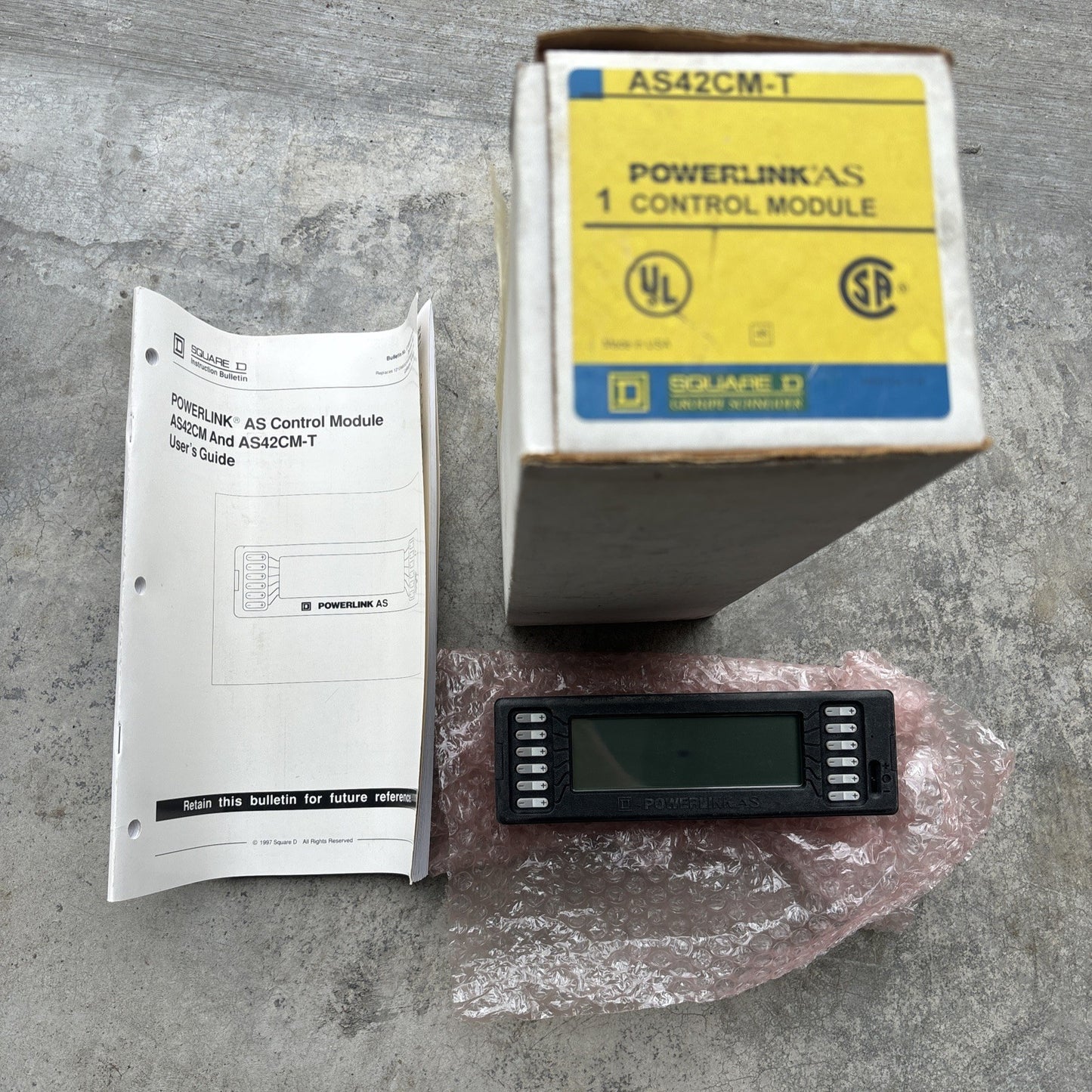 New Old Stock SQUARE D AS42CM-T Powerlink AS Control Module for NEHB NQOD Panels1
