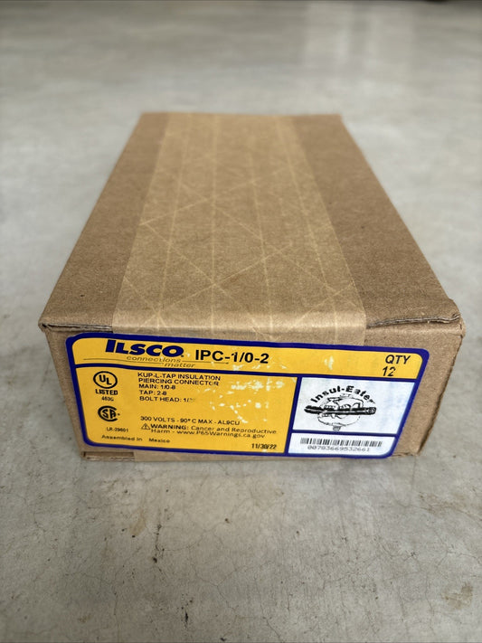 Case Of 12 ILSCO Kupler IPC 1/0 2 300v 1/0 #8 Insulation Piercing Tap Connetor0