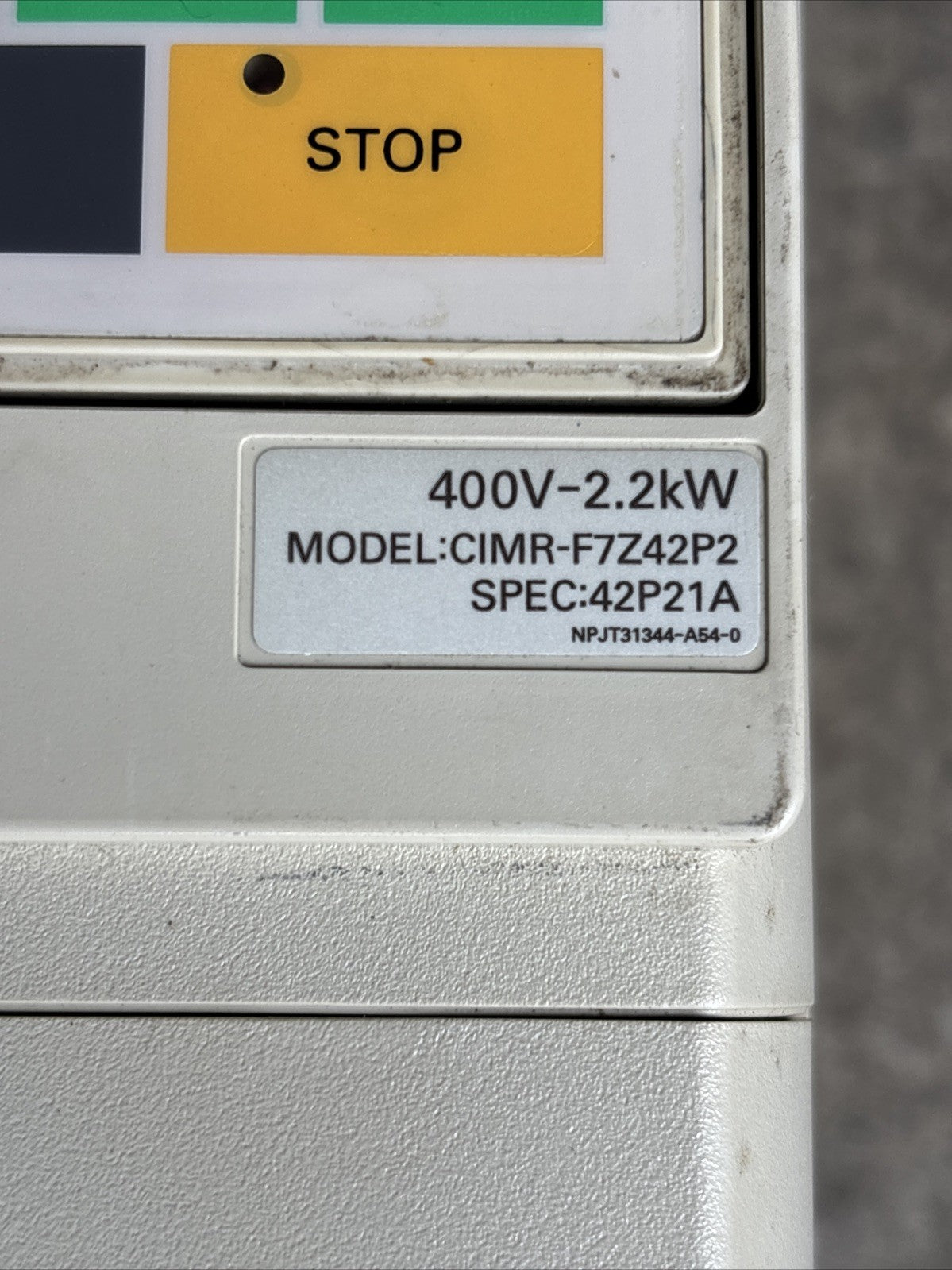 OMRON CIMR F7Z45P5 VARISPEED F7 DRIVE USED, GOOD3