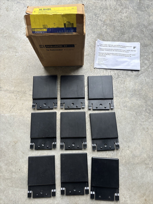 Square D HLW4BL Series 4 Panelboard Accessory Qty 9 FNFP0